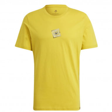 T-shirt met grafisch logo - Geel