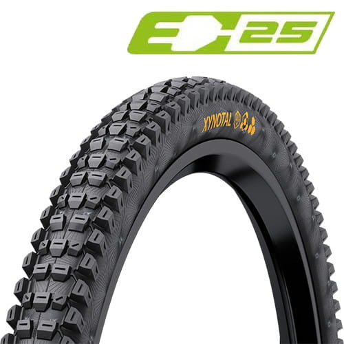 Xynotal Downhill TL-Ready E-25 Falt Soft negro / piel negra - 60-584