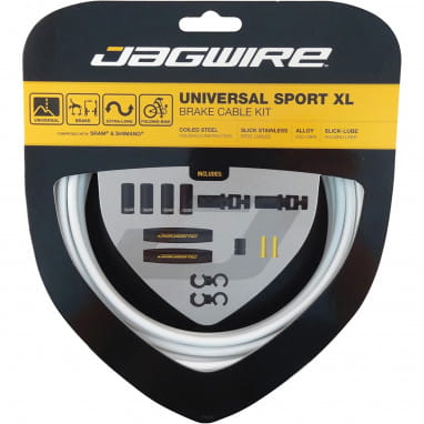 Brake cable set Universal Sport XL - white