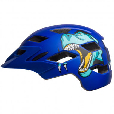 Sidetrack Kids Helmet - T-Rex Blue