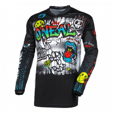 ELEMENT Jeugd Jersey RANCID - zwart/wit