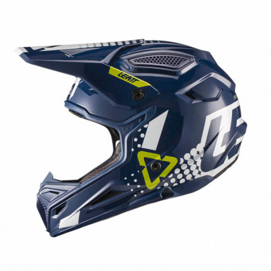 Motocrosshelm GPX 4.5 - blau-weiss-grün