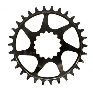 Helix Guidering chainring direct mount, 52/55mm flip flop 30 teeth - black