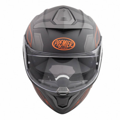 Integralhelm Devil EL 93 BM - grau-schwarz-rot v2