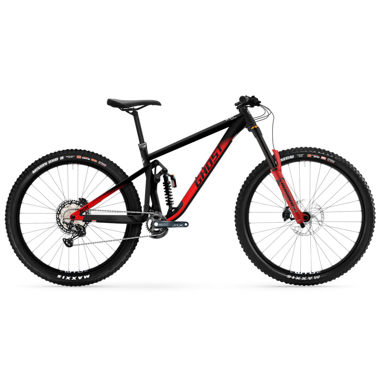 Ghost Riot EN Pro Black Marzocchi Red Enduro Bikes BMO Bike Mailorder