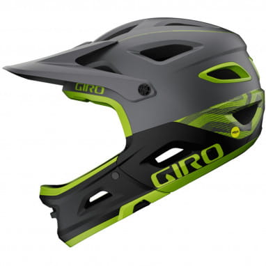 Switchblade MIPS Bike Helmet - matte met black/ano lime