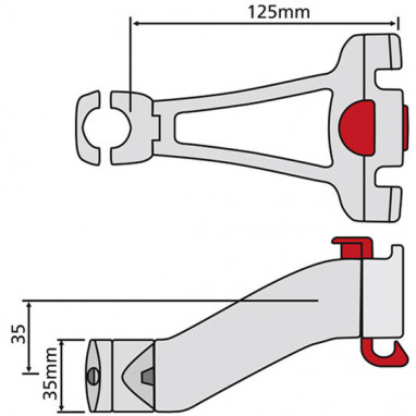 KLICKfix Lenkeradapter für Vorbau - 22-26 mm