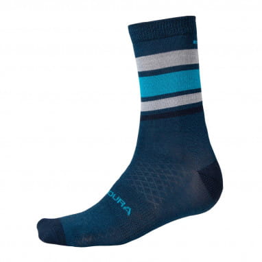 BaaBaa Merino Streifen Socken - Blaubeere