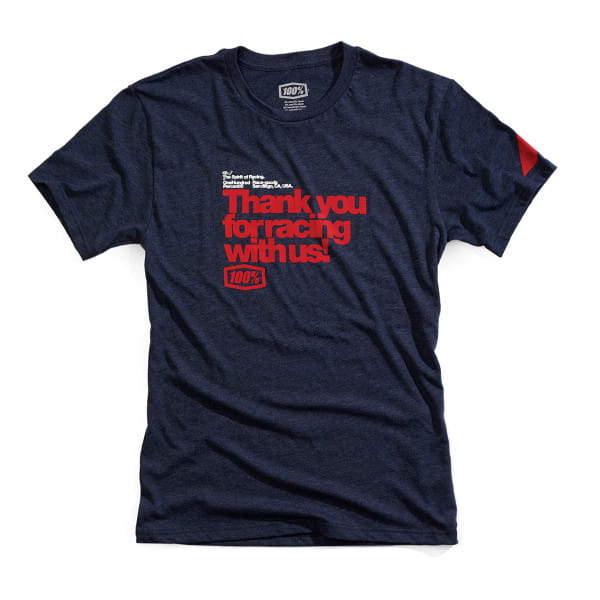 T-Shirt "Merci" - Bleu marine