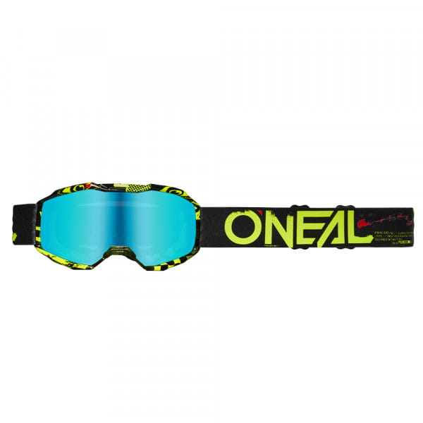 Occhiale B-10 Youth ATTACK nero/giallo neon - blu radium