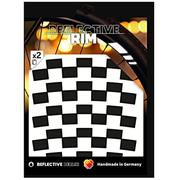 Reflective Rim Checker - Schwarz
