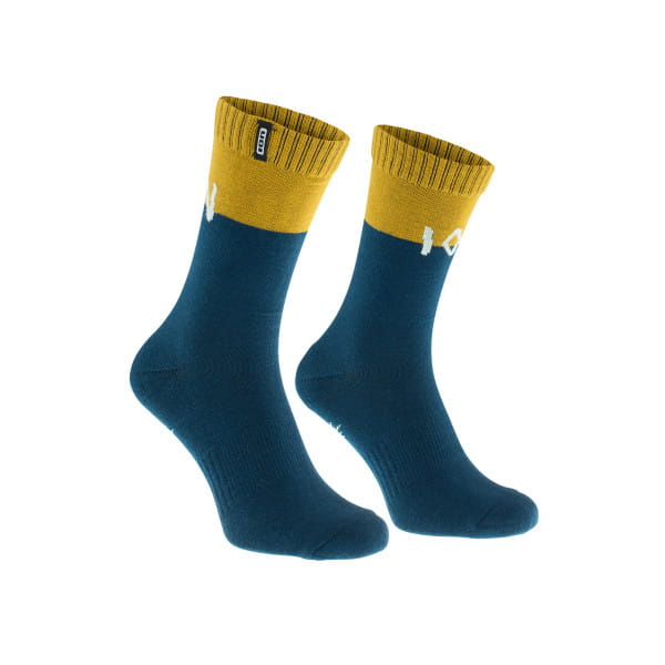 Scrub Socken - Blau/Gelb
