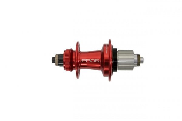 Pro 5 Hinterradnabe 32 Loch - Centerlock - rot - Shimano Microspline Freilauf