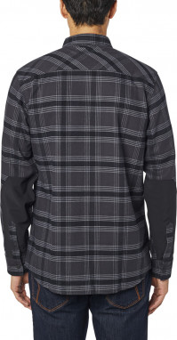 Fusion Tech - Flanellen Overhemd - Zwart/Grijs