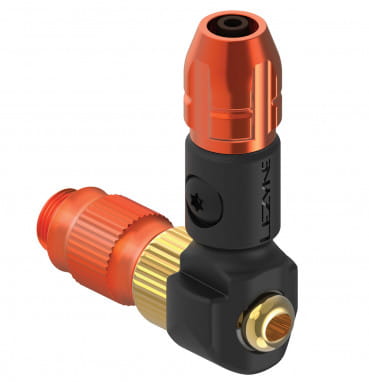 ABS-1 Pro HV Chuck testa di pompa per pompe a pavimento ad alto volume - arancione