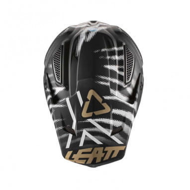 Motocross helmet GPX 5.5 Composite - black-white-gold