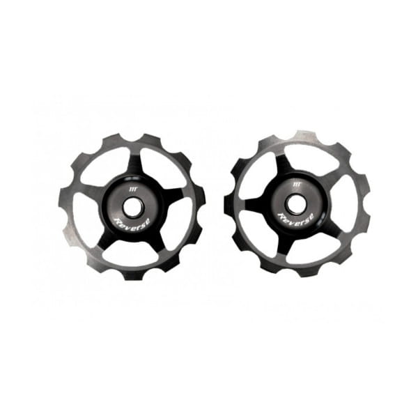 Aluminum pulley set for Colab chain tensioner - black