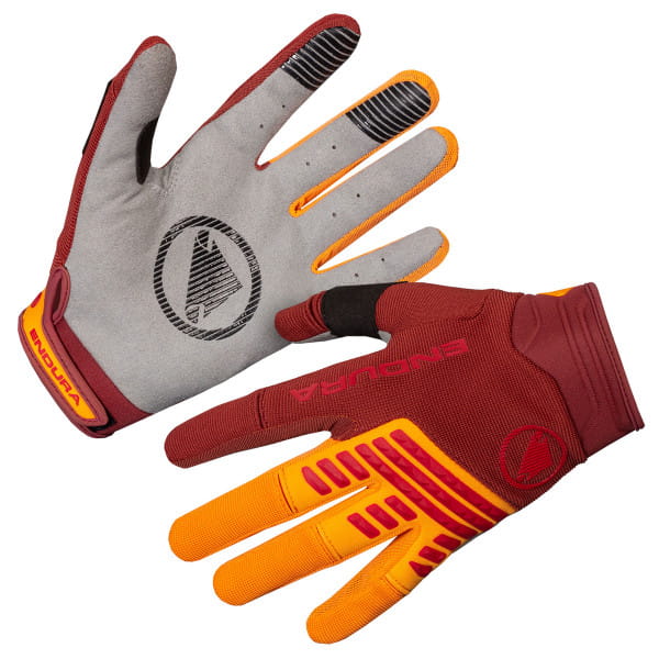 SingleTrack Gloves - Red/Orange