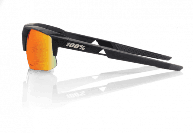 Speedcoupe Sportbril - HD Rood Meerlaags - Hiper Lens - Zacht Tact Zwart