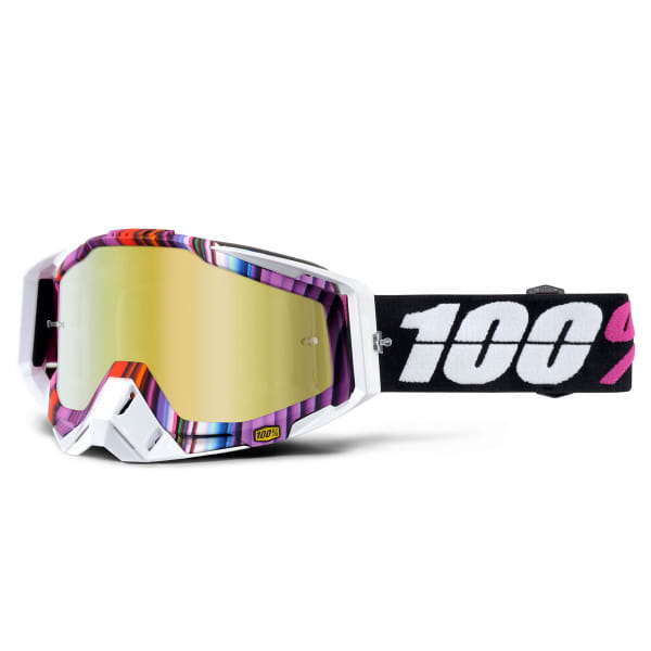 Racecraft Premium MX Goggles - Glitch Mirror Lens