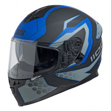1100 2.2 Motorcycle helmet - matte black-blue