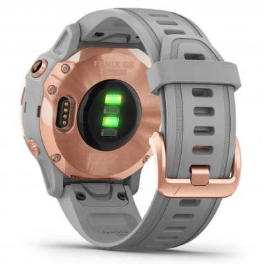 FENIX 6S Sapphire - GPS polshorloge - grijs/roze goud