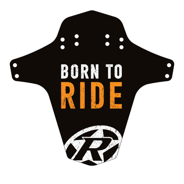 Born to Ride Mudfender - Black/Fox Orange
