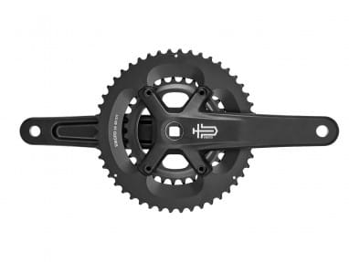 Sword Black 2x 48/31 Wide Crankset 2x9-speed, Square Taper