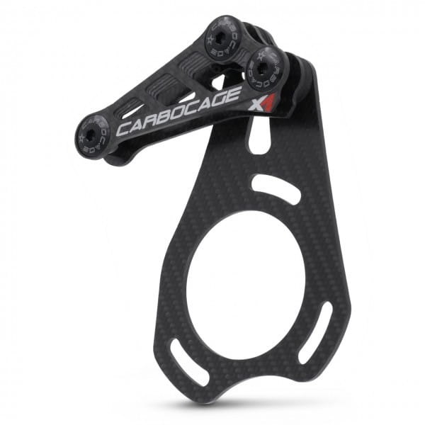 X1 Top Cage Enduro Chain Guide - Carbon - ISCG05 - black