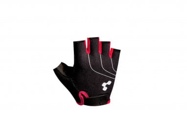Natural Fit Handschuhe Kurzfinger - schwarz rot