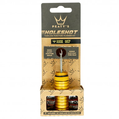 Holeshot Kit di tappatura per forature Tubeless - Oro