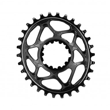 SRAM GXP Direct Mount Kettenblatt - Oval - 6 mm Offset - schwarz
