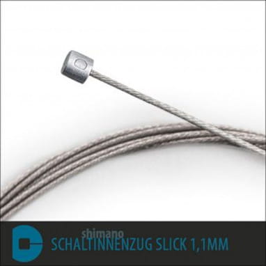 Câble de changement de vitesse 2.2m Shimano Slick BL - argenté