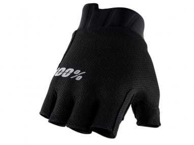 Exceeda Gel Short Finger Gloves - Solid Black