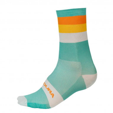 Bandwidth strip socks - Aqua