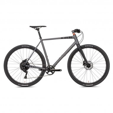 Gridd Flat Gravel Bike - 28 Inch - Grey/Black