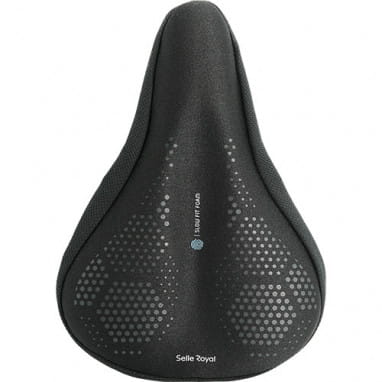 Slow Fit Foam saddle cover - black