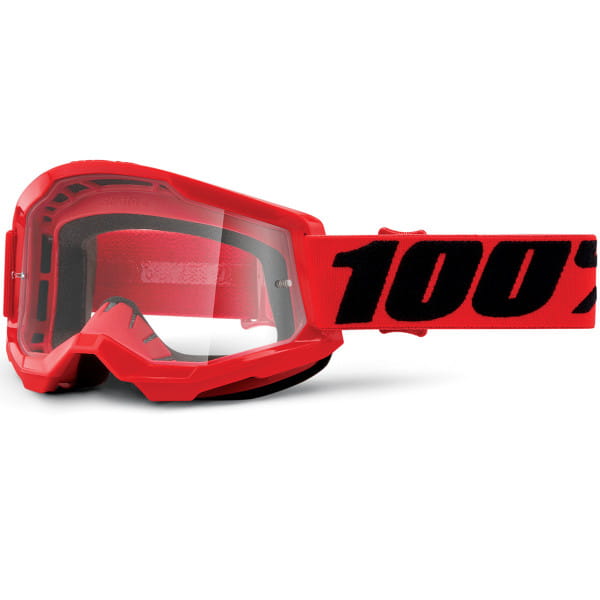 Strata Gen.2 Kids Anti Fog Goggles Transparente - Rojo