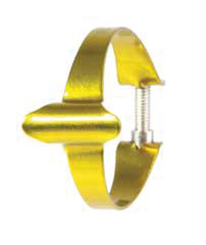 Cable clamps for top tube - coloured - gold