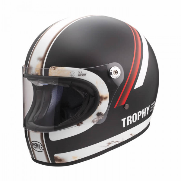 Integralhelm Trophy DO 92 BM O.S. schwarz-weiss-rot