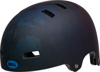 SPAN bike helmet - matte black/blue camo
