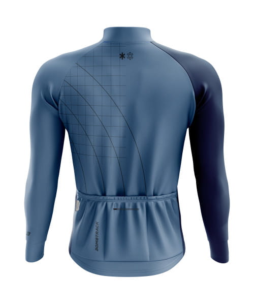 Grids and Guides long sleeve jersey - blue