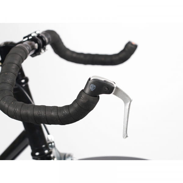 Levier de frein de vélo de route TT-Levers pour extrémité de guidon - aluminium - argenté