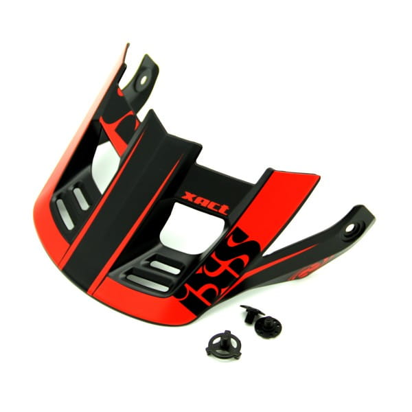 Replacement visor + pins ''Xact'' - Black/Red