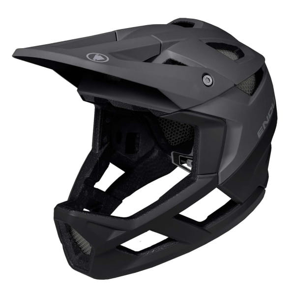 MT500 Fullface Helm mit Koroyd - Schwarz