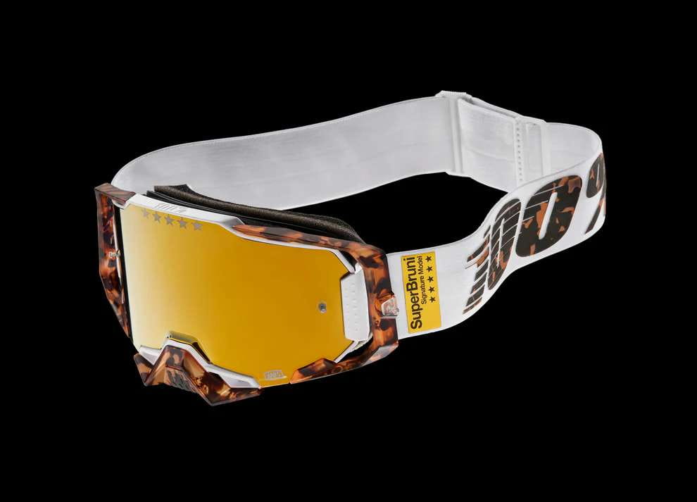 100 Armega LE Loic Bruni Goggle Mirror Lens Goggles BMO Bike Mailorder