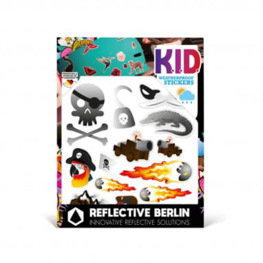 Reflecterende K.I.D. - Reflecterende Sticker - Piraten