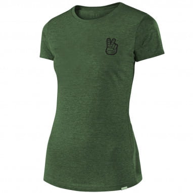 Peace & Wheelies - Ladies T-Shirt - Olive Green