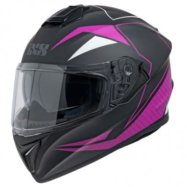 216 2.0 casque moto - noir mat-violet