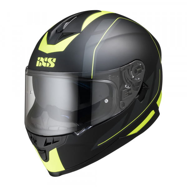 1100 2.0 motorcycle helmet matte black yellow